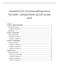Perspectieven samenvatting vanuit het boek - lesweek 6 t&sol;m 12