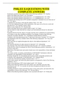 PMK-EE E4 QUESTIONS WITH COMPLETE ANSWERS