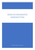Samenvatting Gedrag in organisaties, ISBN: 9789043037204  Mens en Organisatie (MPVB-P-MENO-22)