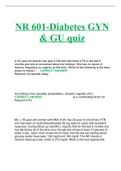 NR 601-Diabetes GYN & GU quiz