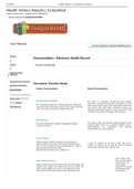 Shadow Health Tina Jones Documentation&period; Electronic Health Record
