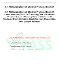 ATI RN Nursing Care of Children Proctored Exam 
