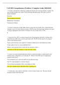 VATI RN COMPREHENSIVE PREDICTOR EXAM GUARANTEED A&plus;