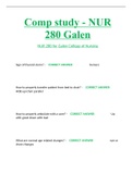 Comp study - NUR 280 Galen NUR 280 for Galen College of Nursing