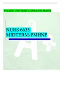  NURS 6635 MIDTERM PMHNP Newly Updated Exam Elaborations