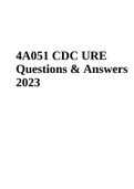 4A051 CDC URE Questions and Answers 2023