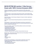 BICSI RTPM 002 section 1 Site Survey Exam with 100&percnt; Correct Answers 2023