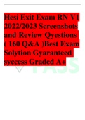 Hesi Exit Exam RN V1 2022/2023 Screenshots and Review Qyestions ( 160 Q&A )Best Exam Solytion Gyaranteed syccess Graded A+