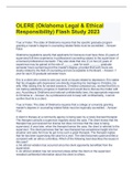 OLERE (Oklahoma Legal & Ethical Responsibility) Flash Study 2023