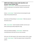 NRNP 6635 Midterm Study Guide Questions and Answers Latest Update 2023