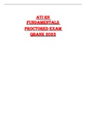 ATI RN  FUNDAMENTALS  PROCTORED EXAM  QBANK 2023