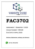 FAC3702 Assignment 1 Semester 1 2023 