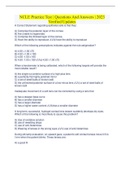 NCLE Practice Test &vert; Questions And Answers &vert; 2023 Verified Updates