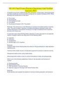 NS 101 Final Exam &lpar;Practice Questions&rpar; And Verified Answers 2023