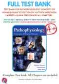 Test Bank For Pathophysiology Concepts Of Human Disease 1st Edition By Matthew Sorenson&comma; Lauretta Quinn 9780133414783 ALL Chapters &period;
