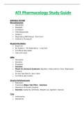 ATI Nursing Pharmacology Study Guide |LATEST 2023 / 2024|