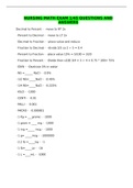NURSING MATH EXAM 1&sol;45 QUESTIONS AND ANSWERS