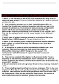 CompTia A&plus; 220-1001 Core 1 Certification Practice Exam with COMPLETE SOLUTION