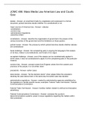JOMC 486&colon; Mass Media Law American Law and Courts Quiz