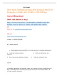 Study guide Pathophysiology-The Biologic Basis for Disease in Adults and Children&comma; 8th Edition by Kathryn L&period; McCance&comma; Sue E&period; Huethe Test Bank &lpar;2020&rpar;&comma; Complete Solutions&lowbar;Ace on your studies