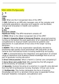 NSG 6006 questions and answers Pre-specialty Evaluation Exams A grade 2023
