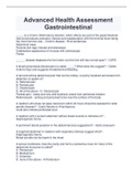 Advanced Health Assessment  Gastrointestinal