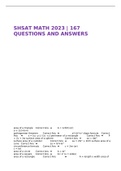 SHSAT MATH 2023 | 167 QUESTIONS AND ANSWERS