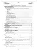 Health Communication Summary 22&sol;23