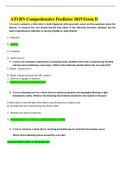 ATI RN Comprehensive Predictor 2019 Form D - Study Guide 
