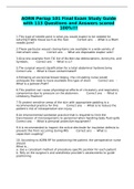 AORN Periop 101 Final Exam Study Guide with 113 Questions and Answers scored 100&percnt; 2023