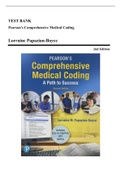 Test Bank - Pearson's Comprehensive Medical Coding, 2nd Edition (Papazian-Boyce, 2020), Chapter 1-57 | All Chapters