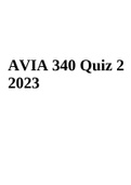 AVIA 340 Quiz 2 2023 (Questions and Answers)