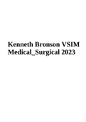 (RNSG 1261) Kenneth Bronson VSIM | Medical Surgical Nursing 2023