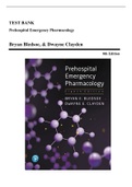 Test Bank - Prehospital Emergency Pharmacology, 8th Edition (Bledsoe, 2018), Chapter 1-17 | All Chapters