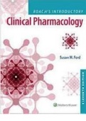 Roach&rsquo;s Introductory Clinical Pharmacology 11th Edition Test Bank