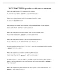 WGU BIOCHEM questions with correct answers