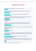 RNFA Course 1 Test 2a - Questions and Answers