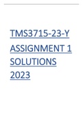 TMS3715-23-Y  ASSIGNMENT 1  ANSWERS  2023 