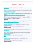 RNFA Course 1 Test 2b - Questions and Answers