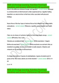 BIOD 121 Portage Learning&colon; Nutrition Final Exam Questions and Answers 100&percnt;Correct &lpar;98 questions&rpar;
