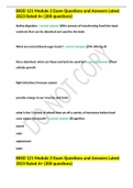 BIOD 121 Module 2 Exam Questions and Answers Latest 2023 Rated A&plus; &lpar;200 questions&rpar;