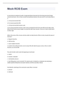 Mock RCIS Exam 2023 with 100&percnt; correct answers