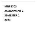 MNP3703 ASSIGNMENT 2 SEMESTER 1 2023
