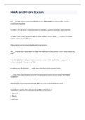 NHA and Core Exam 2023 with 100&percnt; correct answers