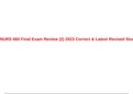 NURS 660 Final Exam Review (2) 2023 Correct & Latest Revised Study Guide, NURS 660 Exam 3 Review Revised Questions and 100% Correct Answers & NURS 660 Psychopharmacology Exam 1 Review 2023.