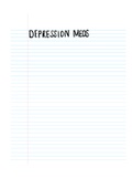 Depression Medications with Mnemonics and Memory Tricks