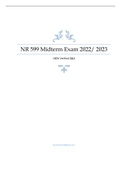 NR 599 Midterm Exam 2022 100% Verified Q&A