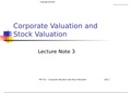 LN03-Corporate Valuation and Stock Valuation