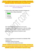 NUR 2092 &sol; NUR2092 Health Assessment Exam 2 Quiz Bank &vert; Questions and Answers with Rationale BEST EXAM SOLUTION 100&percnt; CORRECTLY&sol;VERIFIED ANSWERS&vert; Latest                                                                                 2022 &sol; 2023 &vert;GRADED A&plus; 