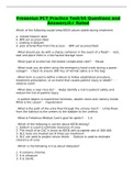 Fresenius PCT Practice Test&sol;55 Questions and Answers&sol;A&plus; Rated